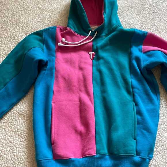 Teddy Fresh Color block Varsity Hoodie - S - EUC - Picture 1 of 9